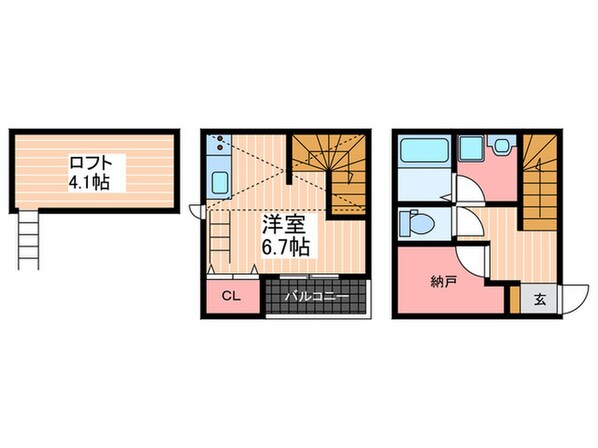 ﾘﾉﾘﾉｱﾊﾟｰﾄﾒﾝﾄ廿日市C棟の物件間取画像